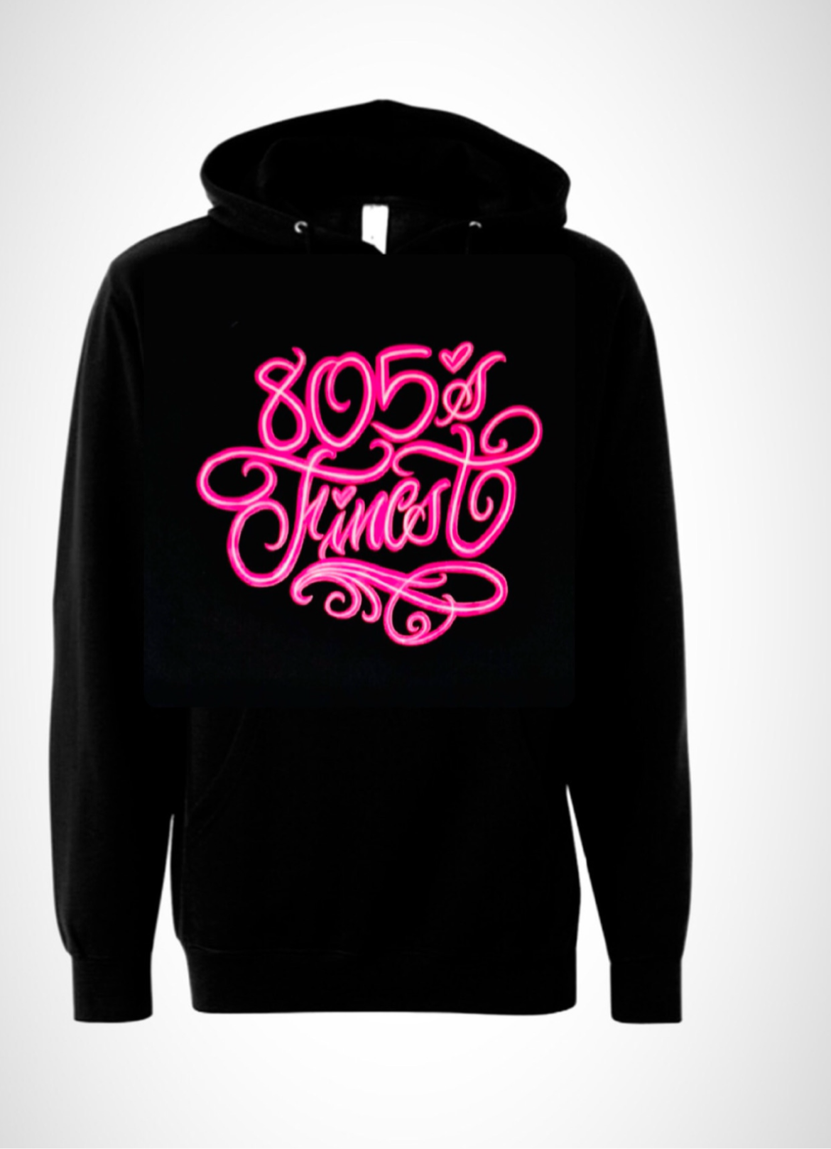 805’s Finest in pink hoodie