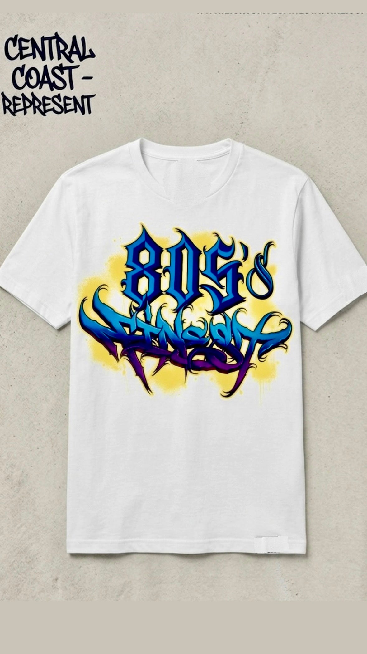 805’s Finest Graffiti style crew neck