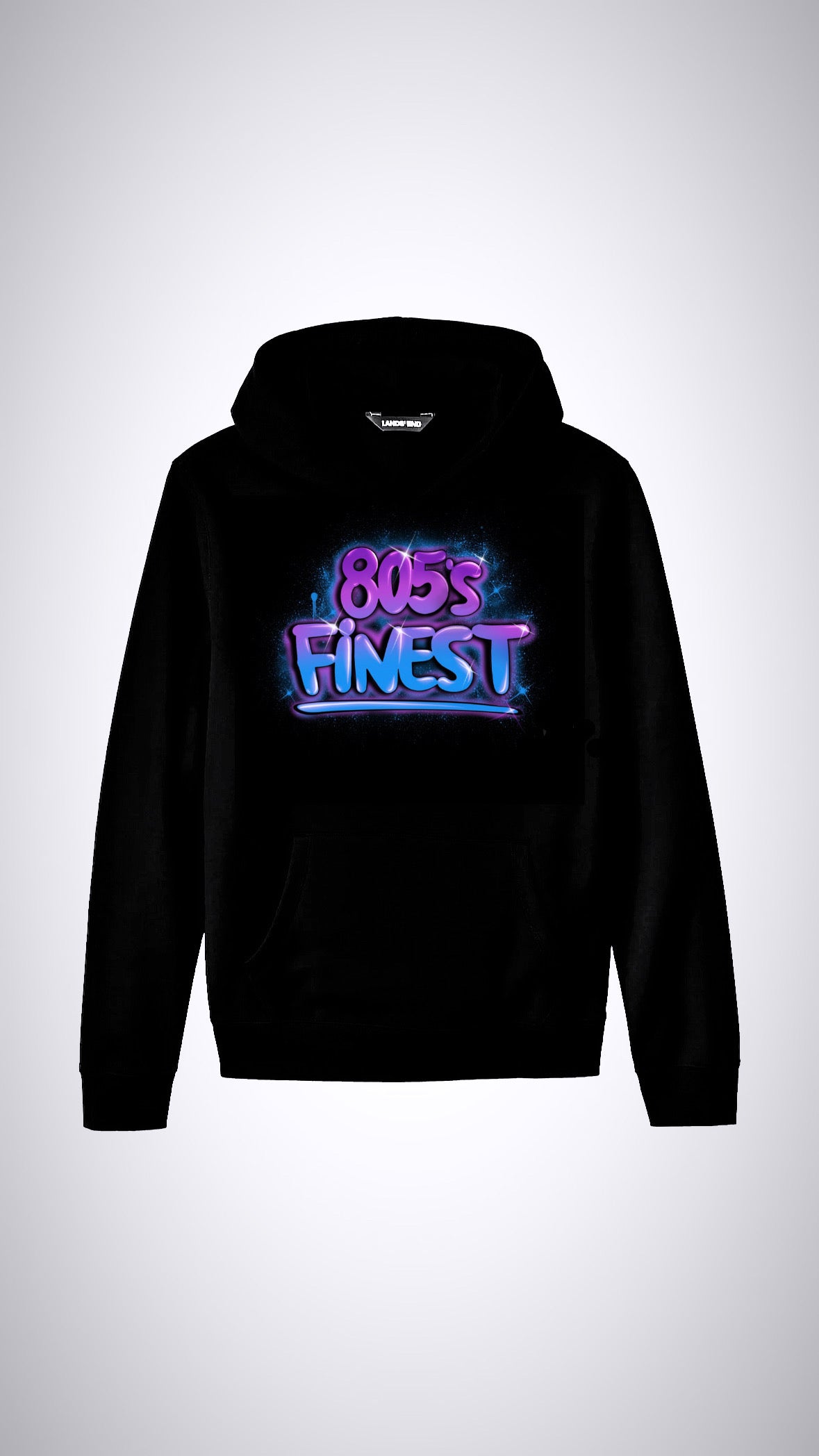 805’s Finest women bubble lettering hoodie