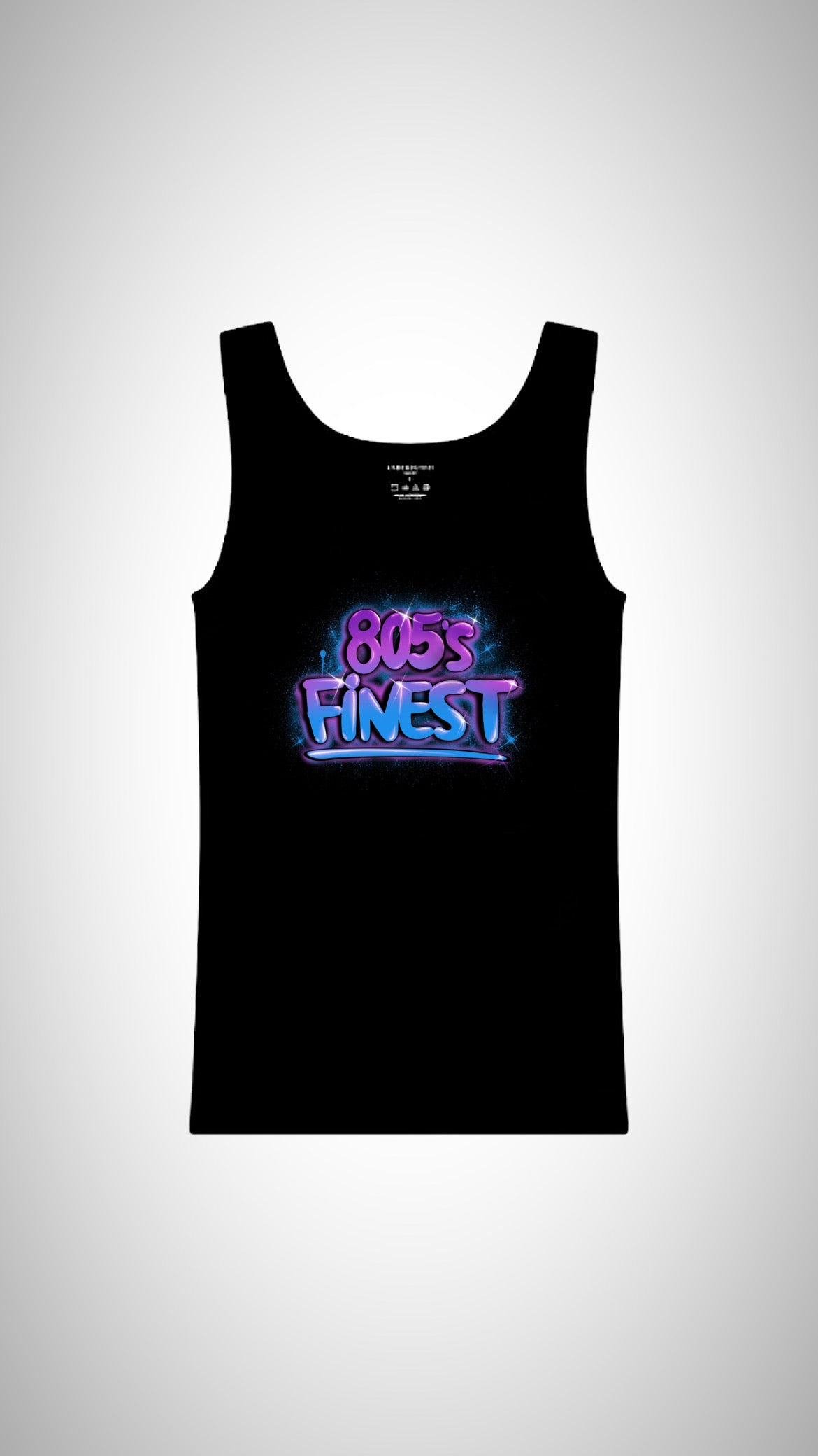 805’s Finest Bubble lettering Tank Top