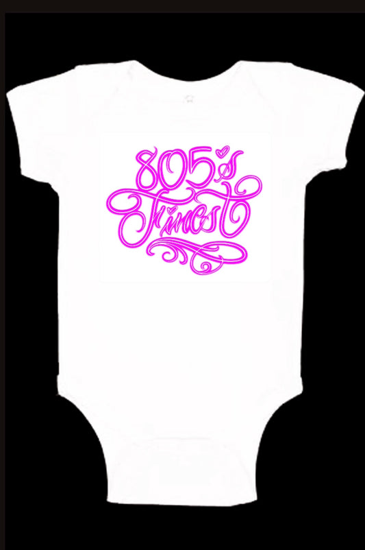 805’s pink onesie