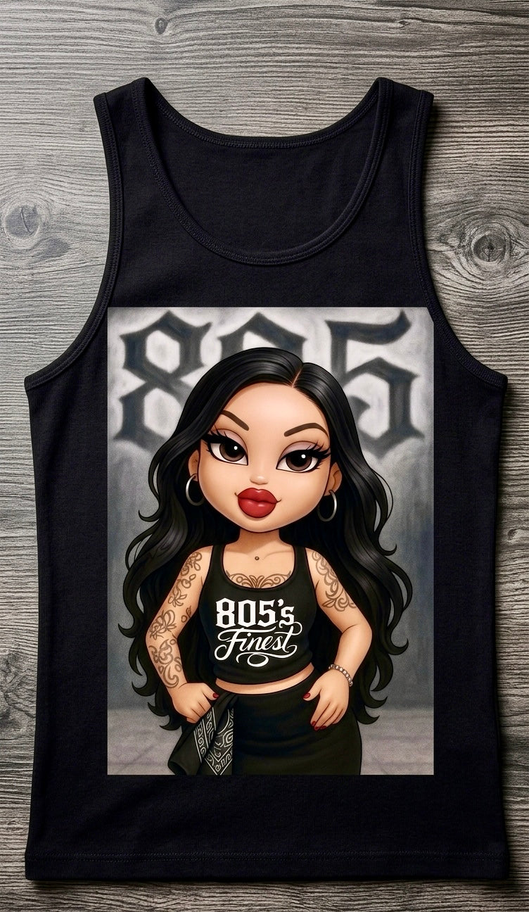 805’s Finest Baddie doll tank top