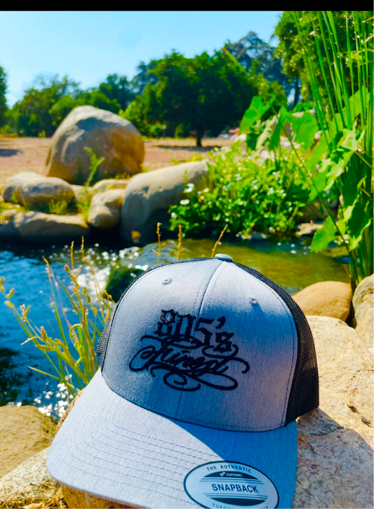 Grey and Black trucker hat