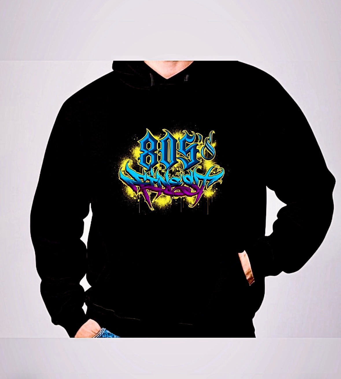 805’s Finest graffiti style hoodie