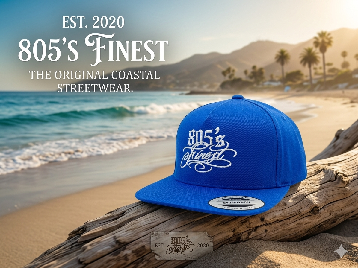 Royal blue 805’s Finest snap back hat